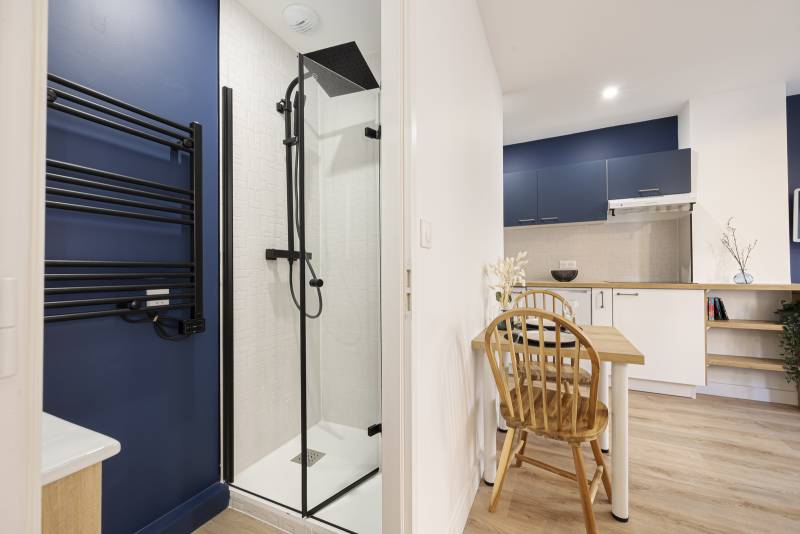 Transformation d'un studio de 26m² en T1 Bis pour mise en location courte durée à Toulouse quartier Saint-Aubin