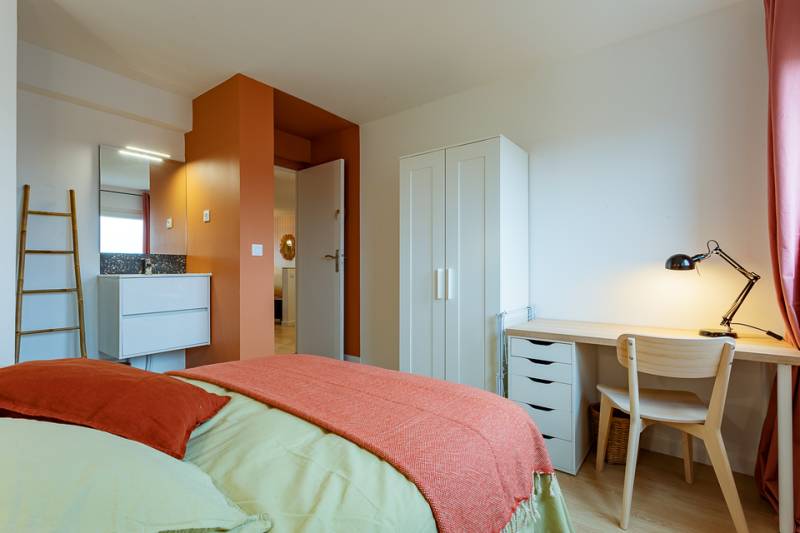 Chambre existante rénovée - photo jérome salort