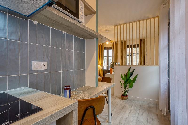 Rénovation et optimisation d'espace T1bis 26m² pour un investisseur à Toulouse quartier les Amidonniers